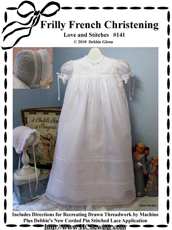 #141 Frilly French Christening Gown